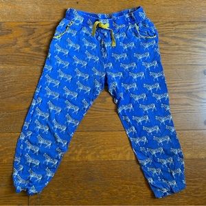 VGUC Mini Boden printed woven pants